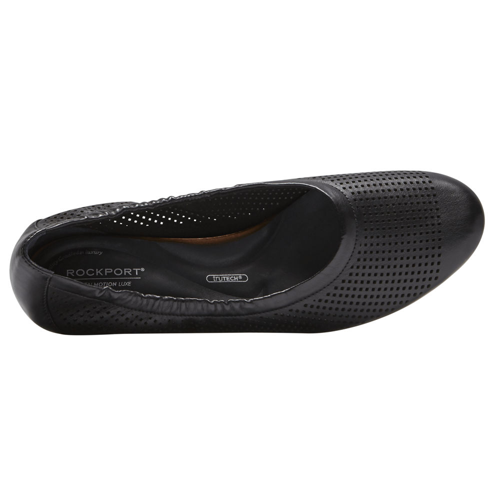 Rockport Womens Total Motion Perf Luxe - Slip-On Black - IZG834125